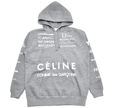 celine comme des garcons dior hoodie|Pre.